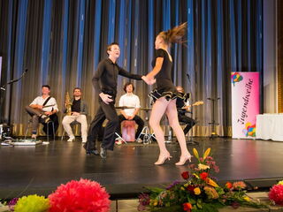 Die Tänzer Julian Mertens und Heidi Sellenthin vom TSC Blau-Weiß Stralsund e.V. 2020